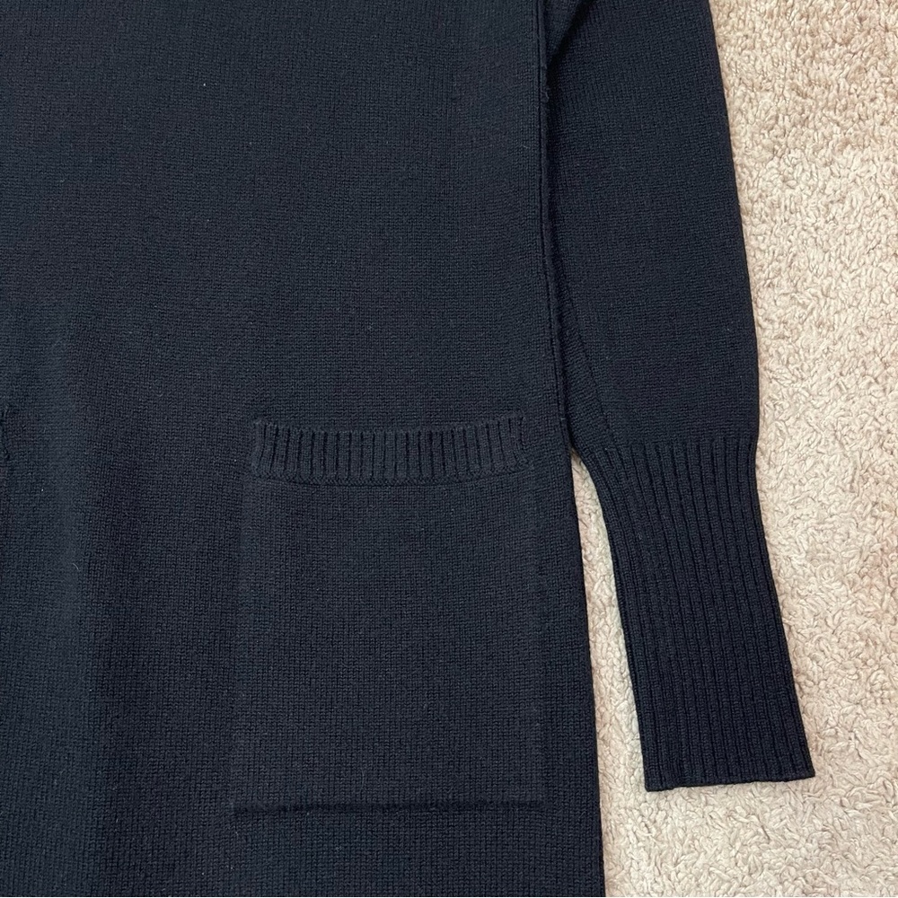 Athleta 2023 Alpine Size XS Turtleneck Long Sleeve Knit Sweater Dress in Black - Picture 8 of 16